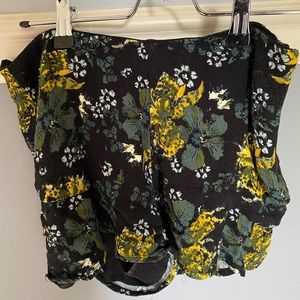 Free People Floral Shorts